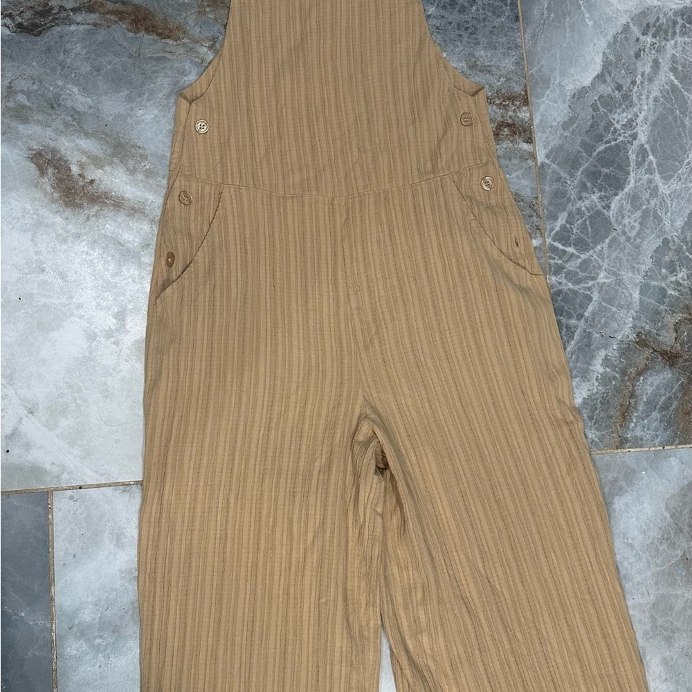 Nordstrom Camel Wide Leg Jumpsuit - Picture 6 of 12